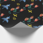 お洒落春モダン ラッピングペーパー (角)