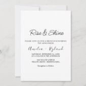 お洒落書結婚のブランチ招待状 招待状 (正面)