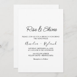 お洒落書結婚のブランチ招待状 招待状