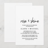 お洒落書結婚のブランチ 招待状 (正面/裏面)