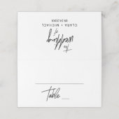 お洒落書結婚の プレイスカード (外部開封)