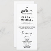 お洒落書結婚の プログラム (正面/裏面)