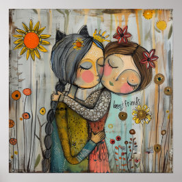 お洒落最高の友のポスター ポスター