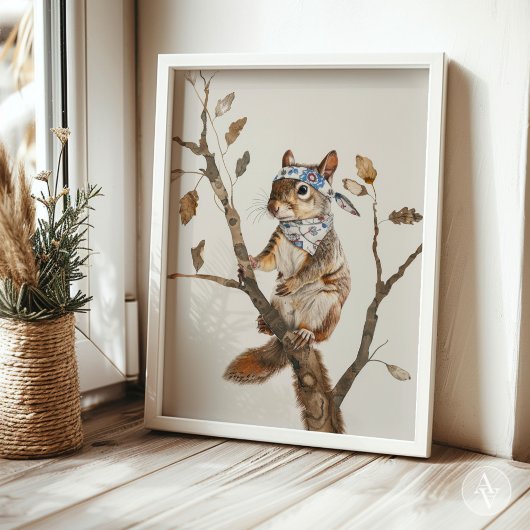 お洒落木絵を描林素朴虫 ポスター