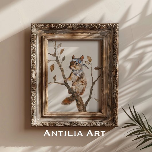 お洒落木絵を描林素朴虫 ポスター