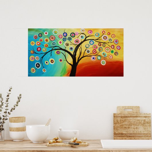 お洒落木 ポスター (キッチン)