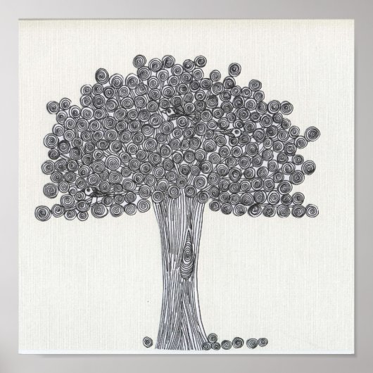 お洒落木 – 鳥は見える? ポスター (正面)