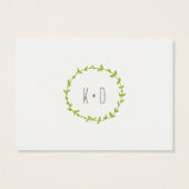 お洒落林冠素朴ラベル/カード (裏面)