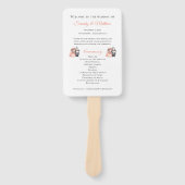 お洒落格言ウッドランドフォレスト結婚式 プログラム ハンドファン (正面)