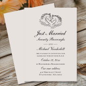 お洒落格言オレンジたった今結婚しました結婚ズ 案内状