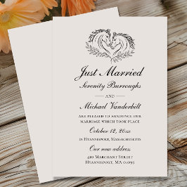 お洒落格言オレンジたった今結婚しました結婚ズ 案内状