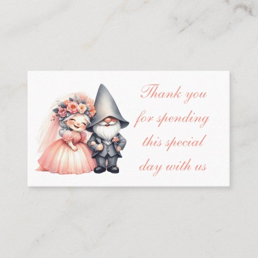 お洒落格言オレンジ庭園の結婚式 プレイスカード (正面)