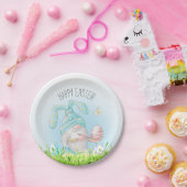 お洒落格言ハッピーイースター ペーパープレート (パーティー)