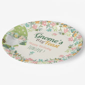 お洒落格言最初の誕生日フローラ ペーパープレート (アングル)