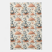 お洒落格言&キノコ魅力林 キッチンタオル (縦)