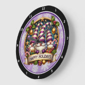 お洒落格言" -フェスティバルクリスマスウォール ラージ壁時計 (傾斜)