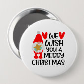 お洒落格言- Merry Christmasハート 缶バッジ (正面&裏面)