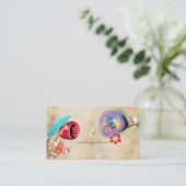 お洒落桜・デザイナのレイヤー 名刺 (スタンド正面)