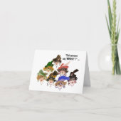 お洒落橋を架け遊る女の友人 カード (正面)