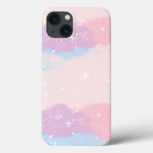 お洒落水カラー数々のソフトパステルクラウド iPhone 13ケース