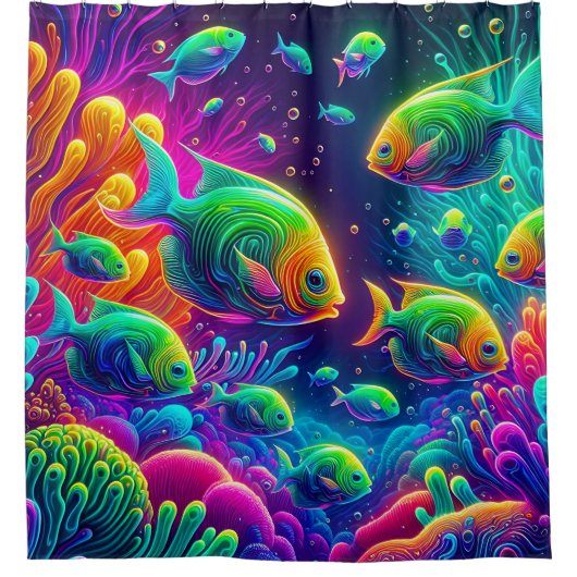 「お洒落水中競技・バレエ」 シャワーカーテン (正面)