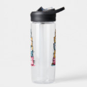 お洒落水彩猫モダン ウォーターボトル (左面)