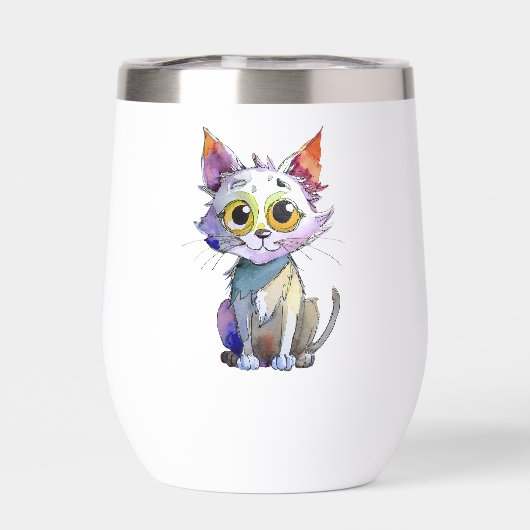 お洒落水彩猫 (背面)