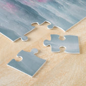 お洒落水彩黒猫フラミンゴ浮き ジグソーパズル (側面)