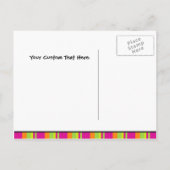 お洒落水玉模様日付はがきを保存 案内ポストカード (裏面)