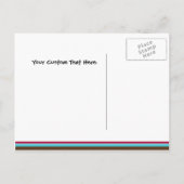 お洒落水玉模様日付はがきを保存 案内ポストカード (裏面)