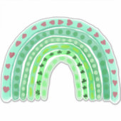 お洒落水絵を描色虹 シール (正面)