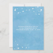 お洒落海プールパーティースイミングサメ 招待状 (裏面)