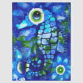 お洒落海馬の沿岸のデカ航海のップ 薄葉紙 (正面)