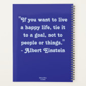 お洒落海馬の沿岸航海の海辺の青 プランナー手帳 (裏面)