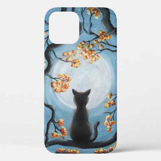 お洒落満月の絵画猫 Case-Mate iPhoneケース (裏面)