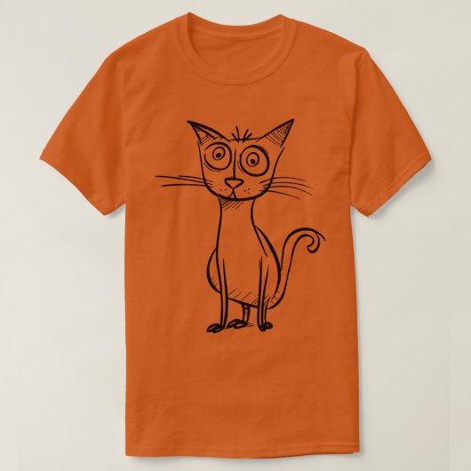お洒落漫画キャッ風変わりトの冒険 Tシャツ (デザイン正面)