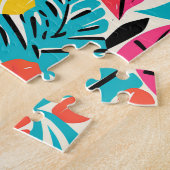 お洒落熱帯の水の色の離れ難しい ジグソーパズル (側面)