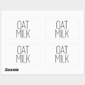 お洒落牛乳 長方形シール (シート)