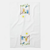 お洒落物干しの猫 キッチンタオル (縦)