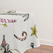 お洒落犬の誕生日パーティーお祝い テーブルクロス (インサイチュ)