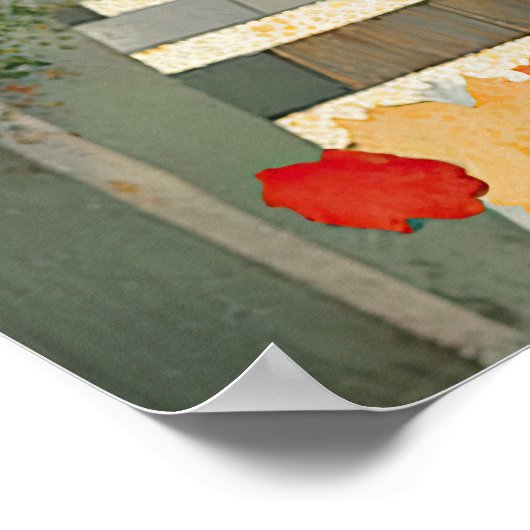 お洒落猫が住ん地中海のだ ポスター (角)