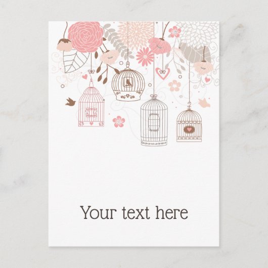 お洒落産パーソナライズされた ポストカード (正面)