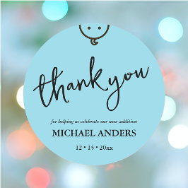 お洒落男の赤ちゃんシール ラウンドシール