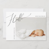 お洒落男女兼用ベビー 案内状 (正面)