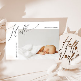 お洒落男女兼用ベビー 案内状