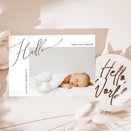 お洒落男女兼用ベビー 案内状