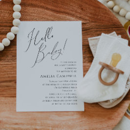 お洒落男女兼用ベビー!赤ちゃんシャワー 招待状