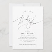 お洒落男女兼用 |すべてのベビースシャワー 招待状 (正面)
