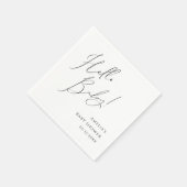 お洒落男女兼用Hello Baby Shower Napkins スタンダードカクテルナプキン (角)