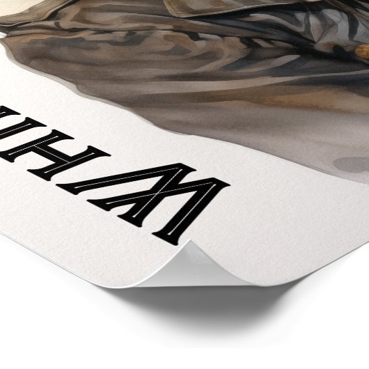 お洒落疑問に思ステームパンク若い女性ヴィンテージ ポスター (角)